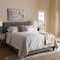 Baxton Studio Cassandra Modern Light Grey Upholstered Full Size Bed 136-7457 - alternate 7